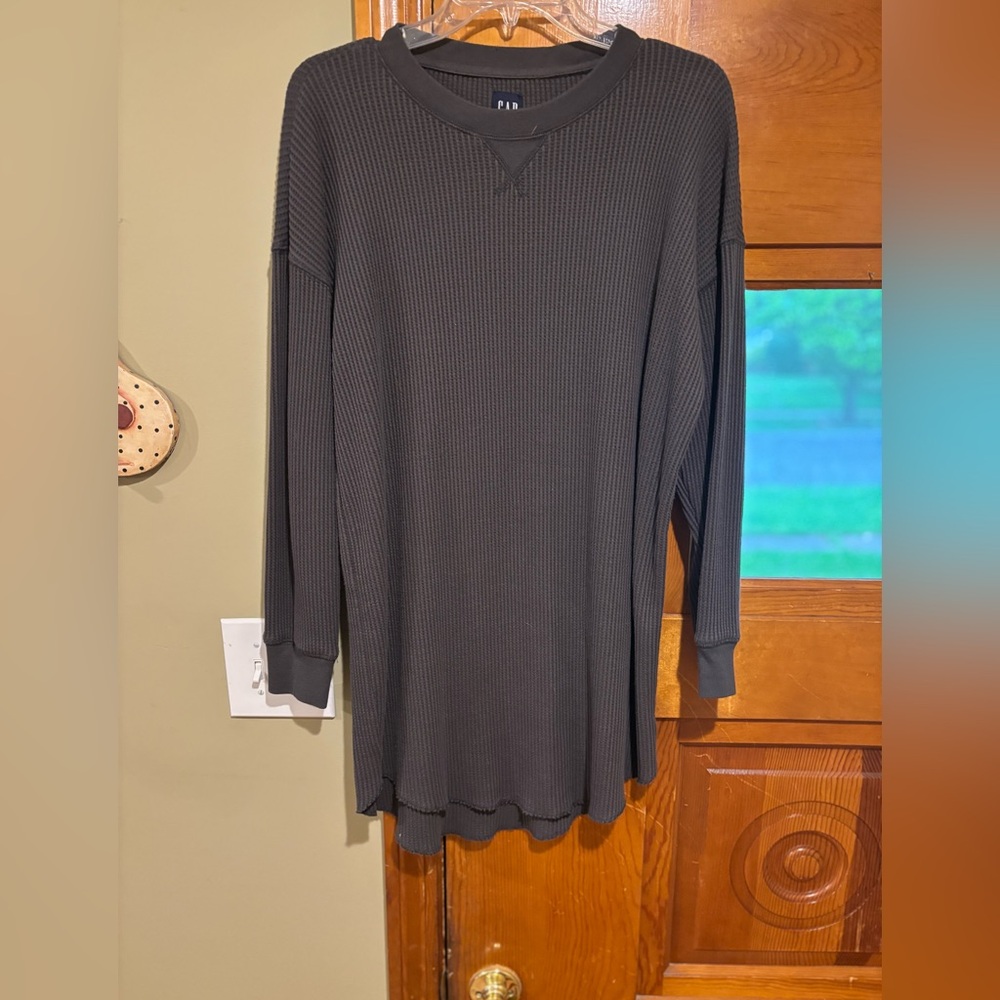 Gray GAP “thermal” dress